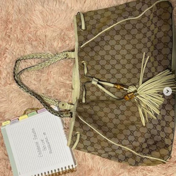 AUTHENTIC GUCCI DRAWSTRING HOBO BAG - Picture 1 of 6